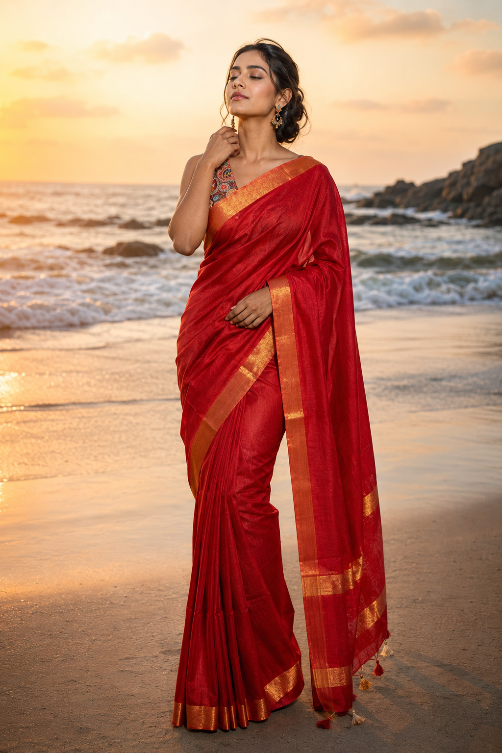 Plain Tussar Silk