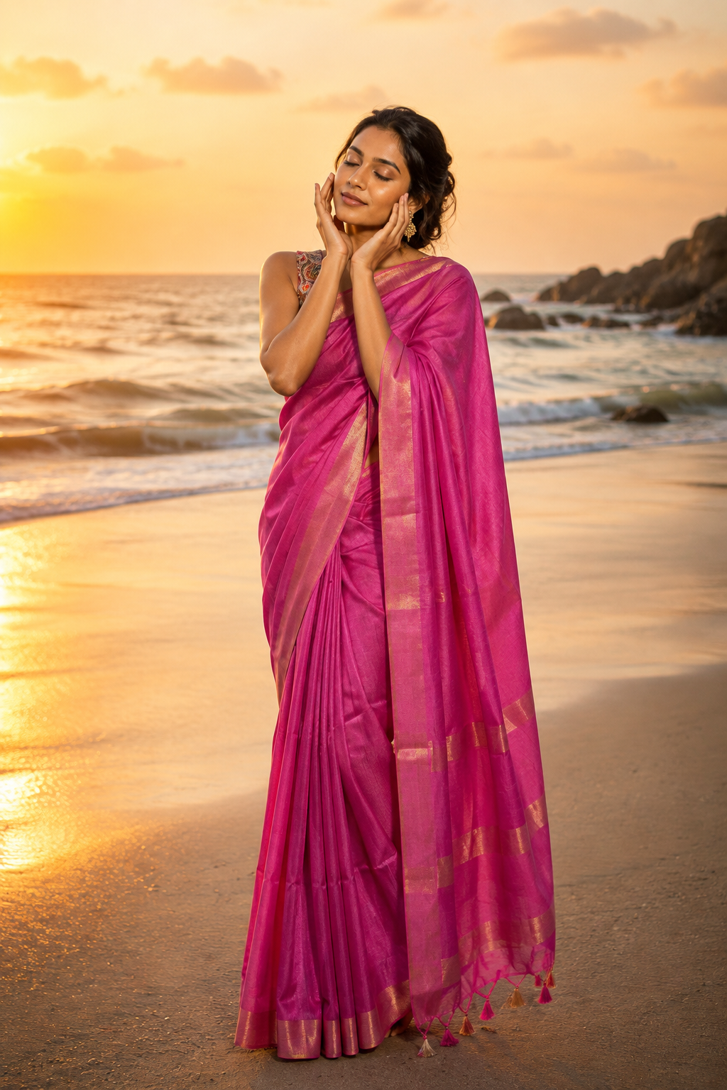 Plain Tussar Silk