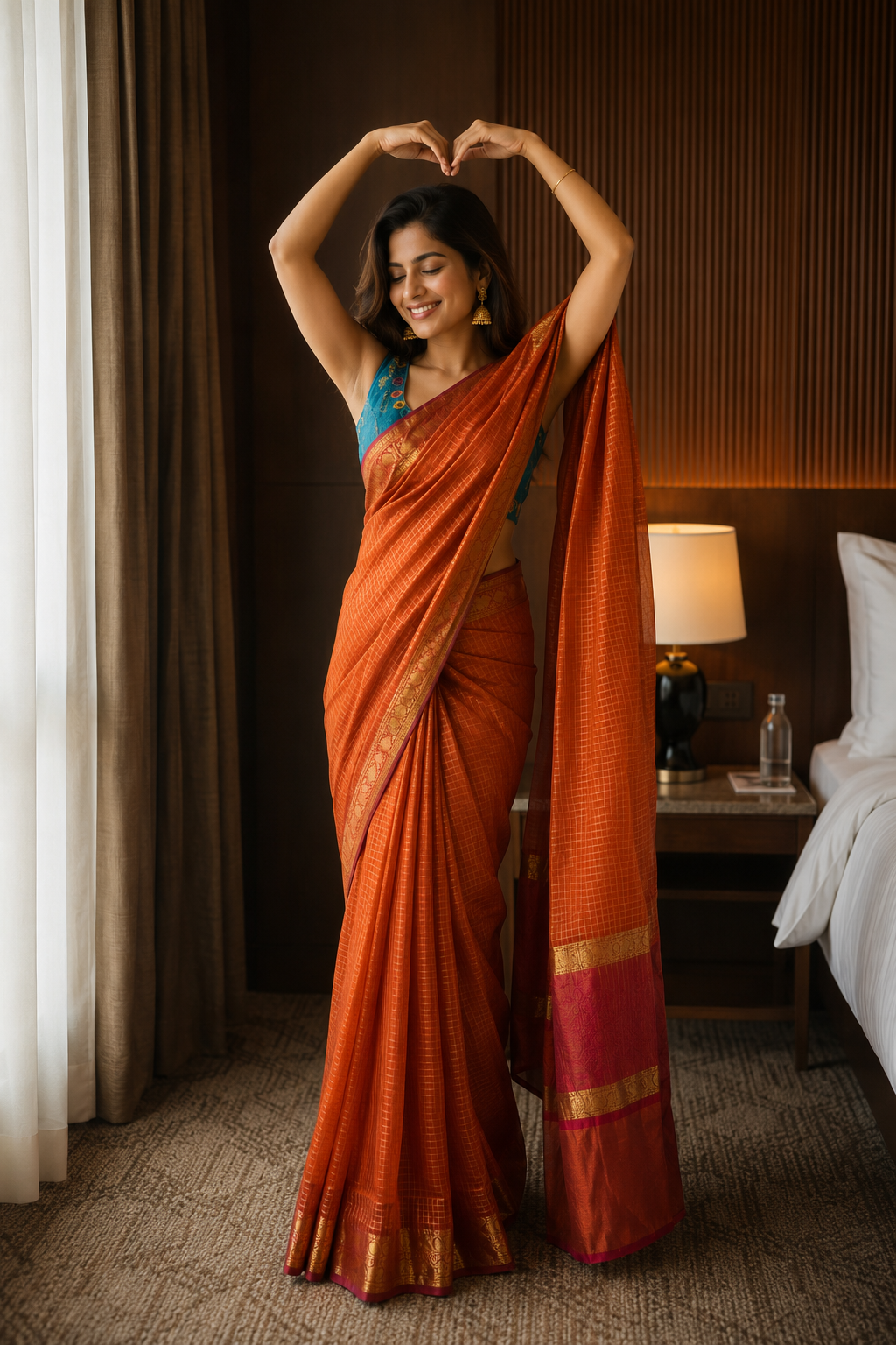 Check Soft Silk