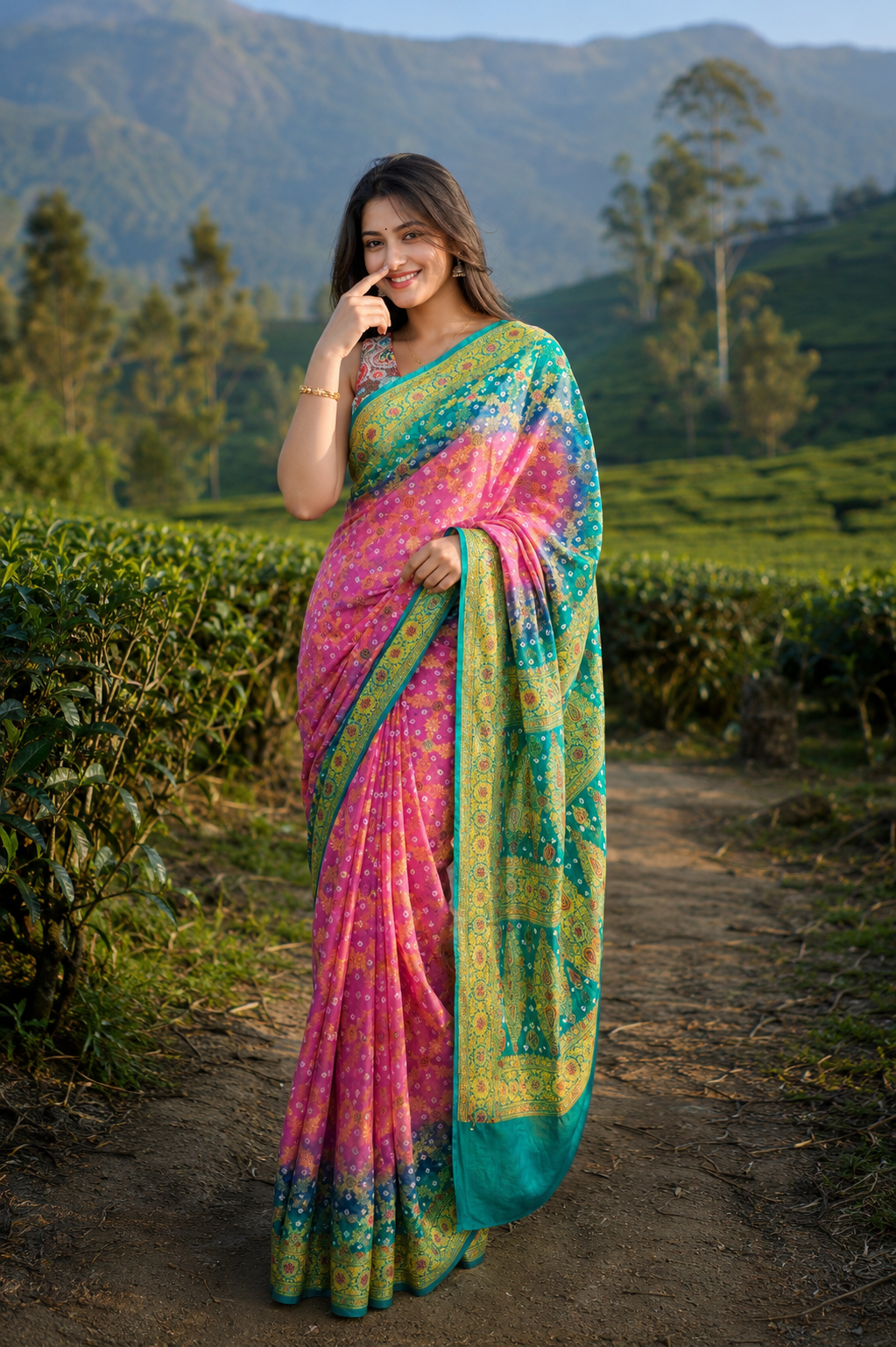 Bandhani Silk