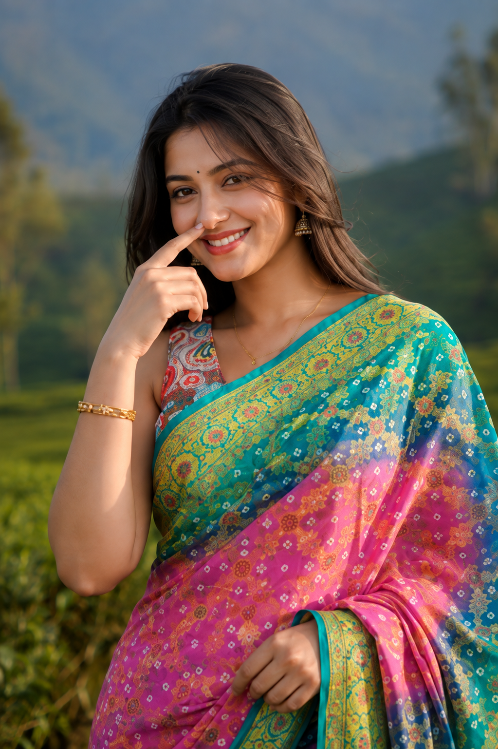 Bandhani Silk
