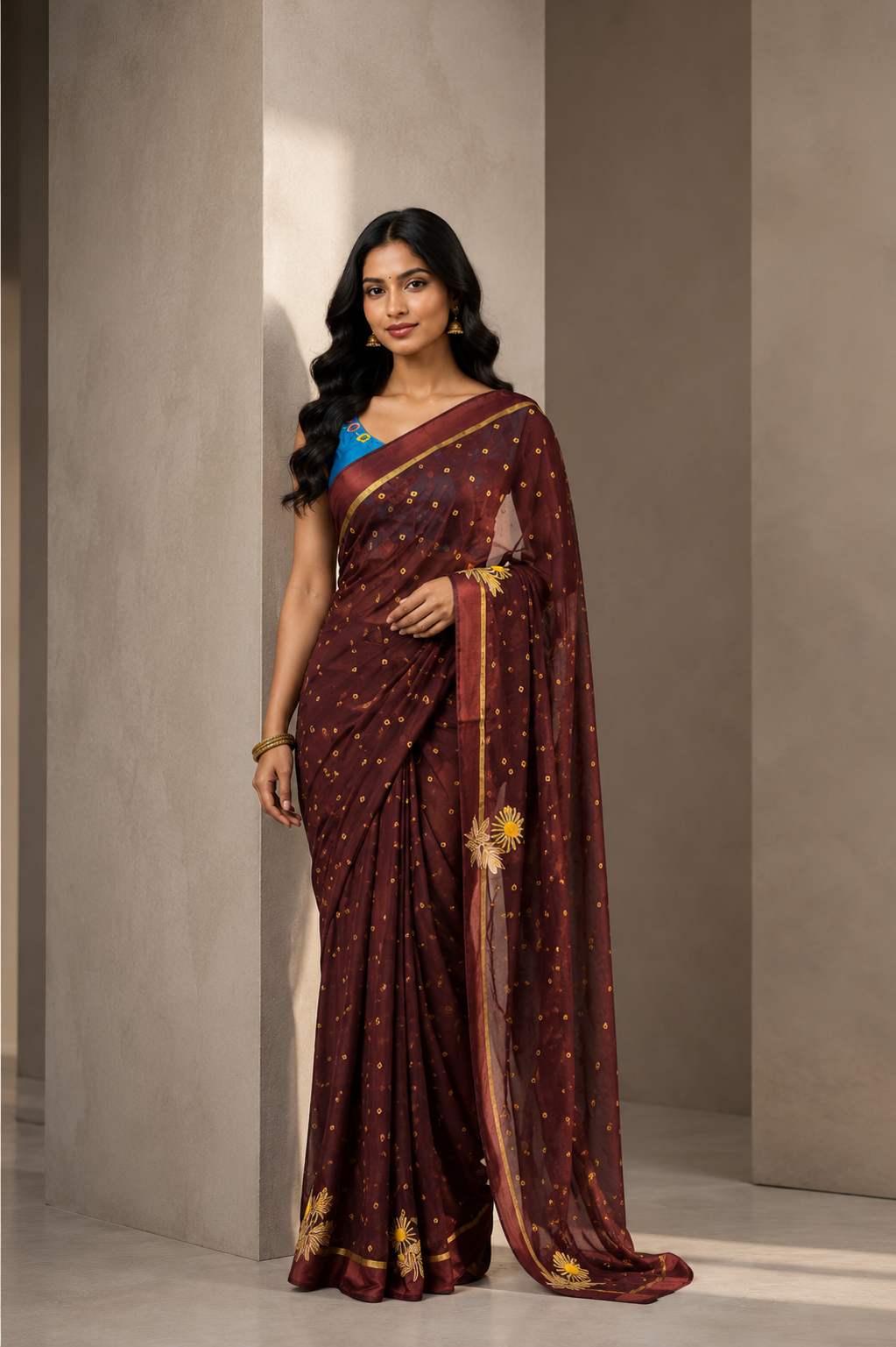 Bandhni Silk