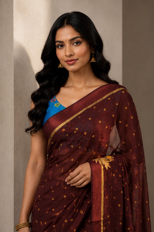 Bandhni Silk