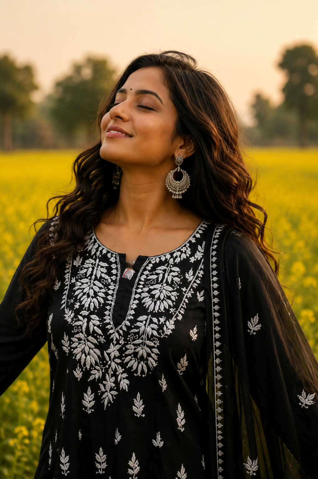 Chikankari Short Kurti