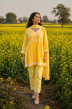 Chikankari Short Kurti