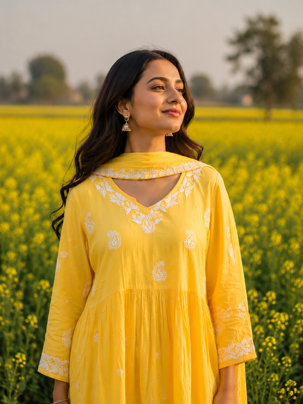 Chikankari Short Kurti