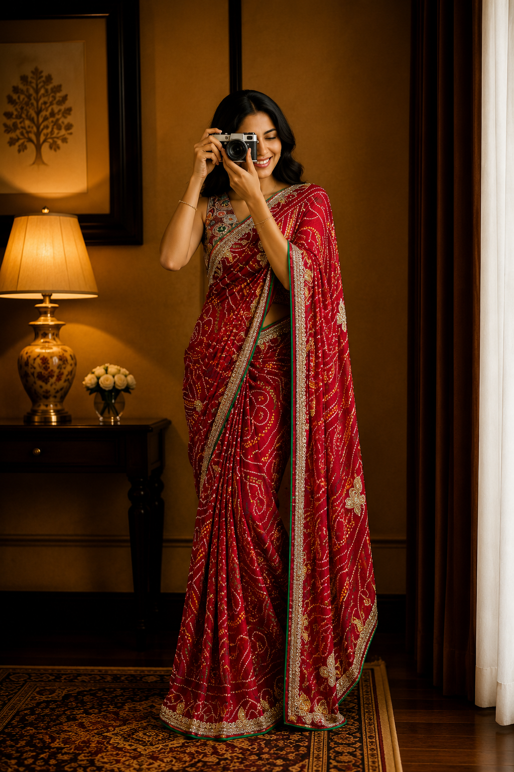 Bandhni Silk
