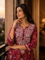 Chikankari Cotton Kurti