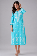 Chikankari Cotton Kurti