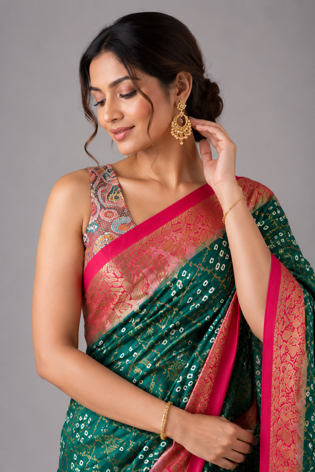 Kutch print silk