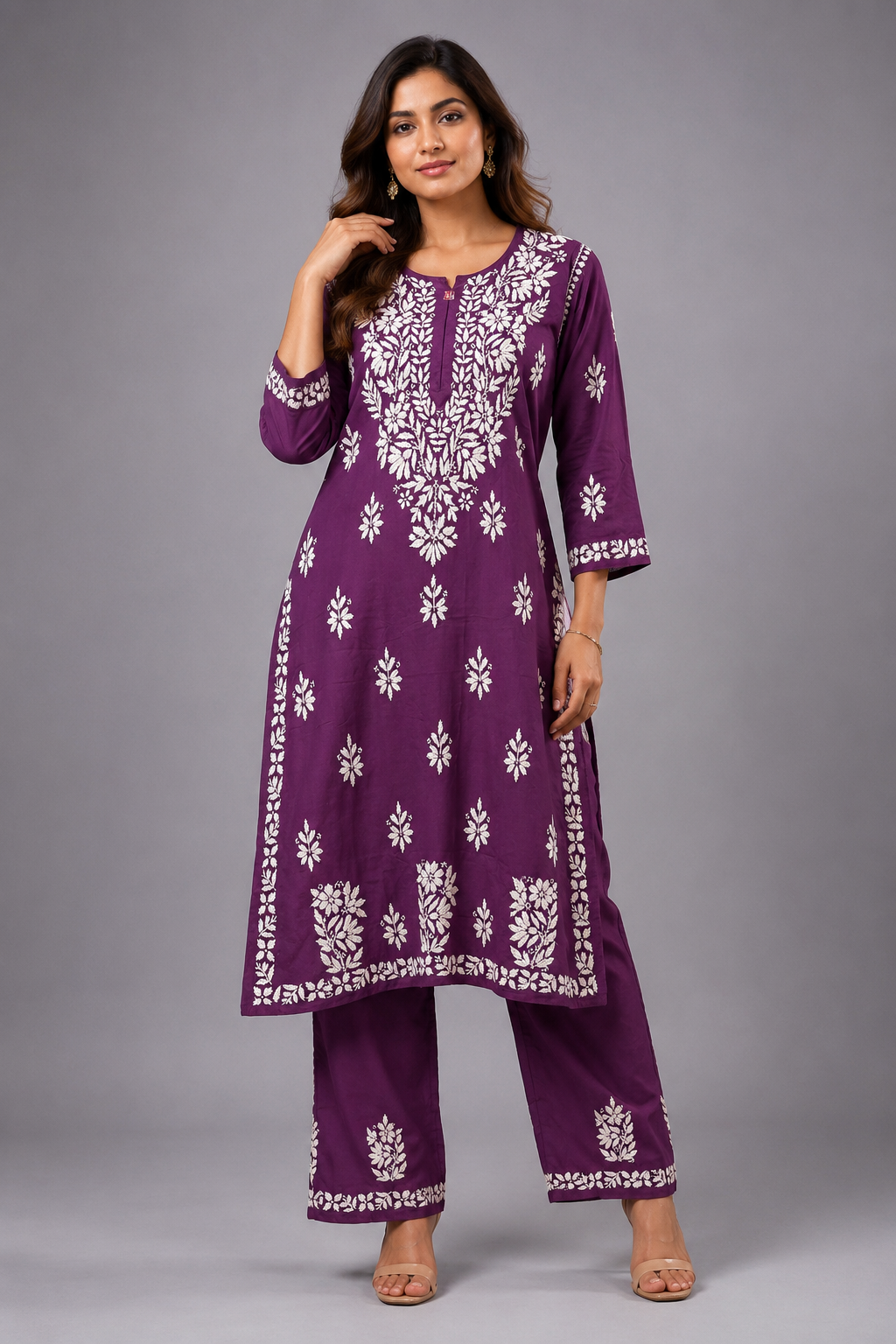 Kaamini Chikankari Kurti