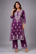Kaamini Chikankari Kurti