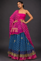 Bandhni Gota Patti Lehenga