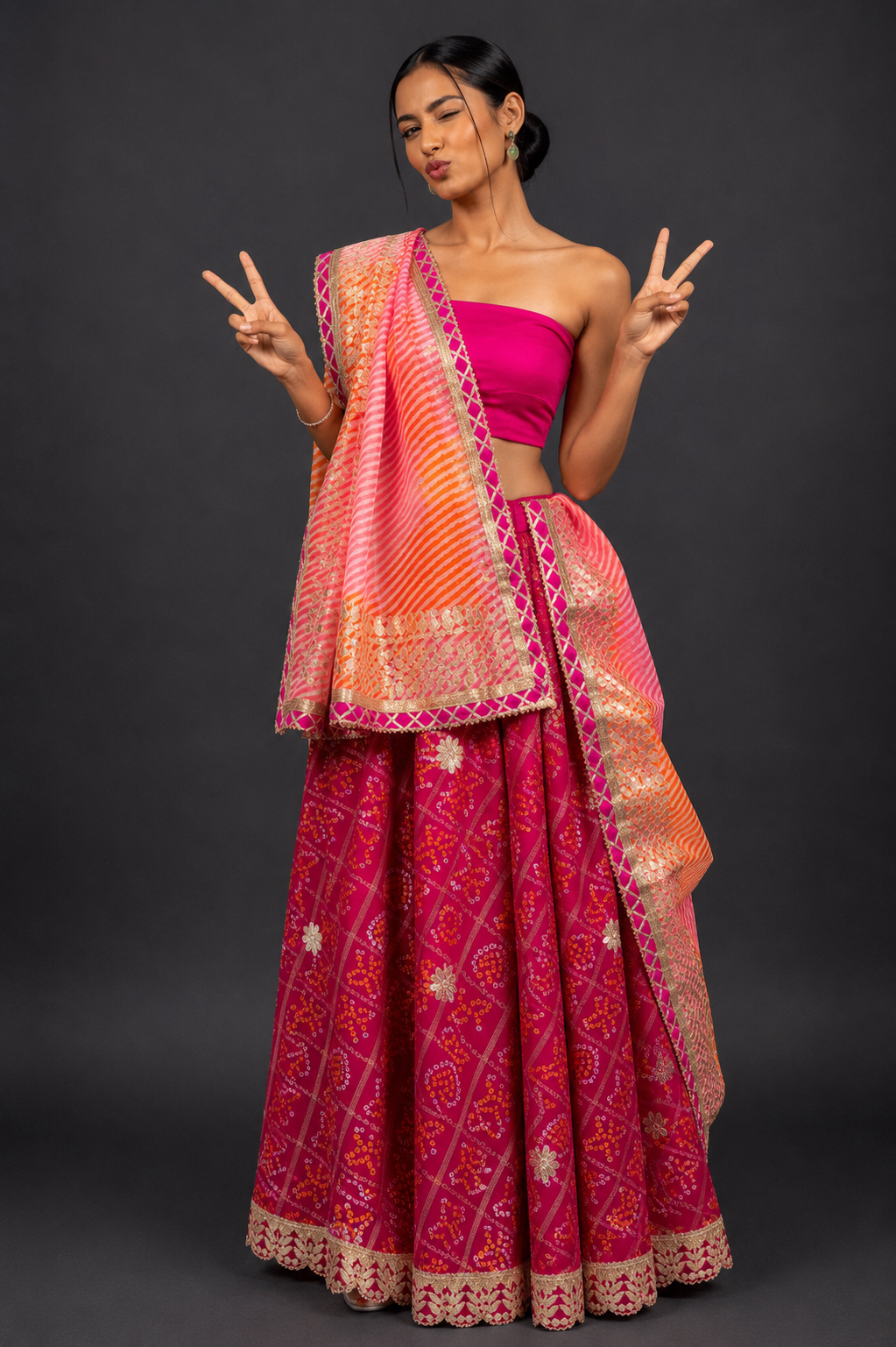 Kota Doria Lehenga