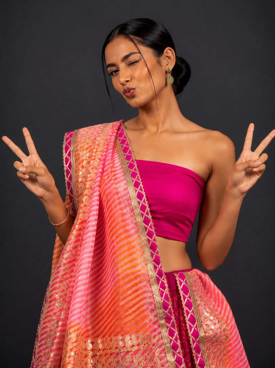 Kota Doria Lehenga