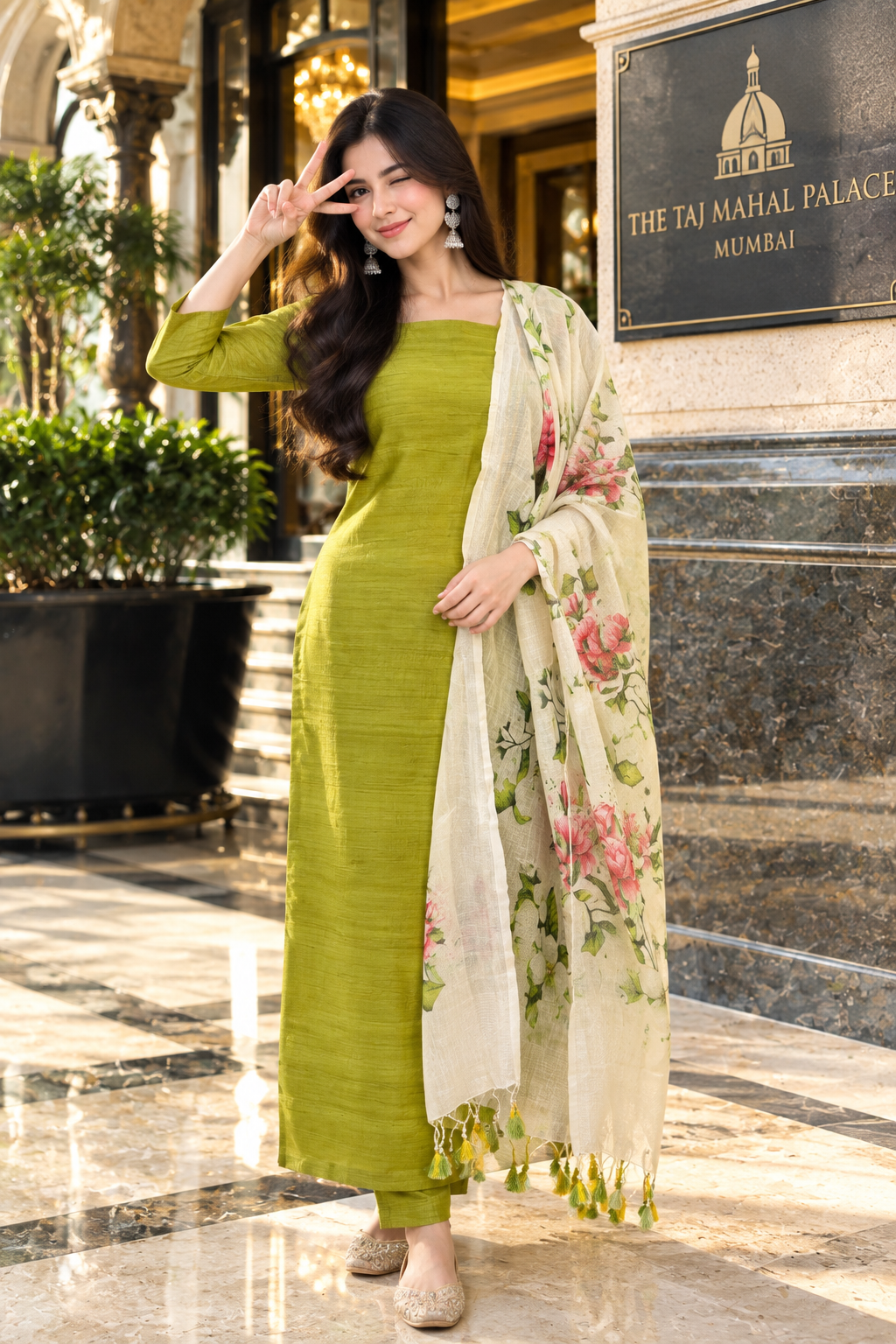 Muga Silk Dress Material