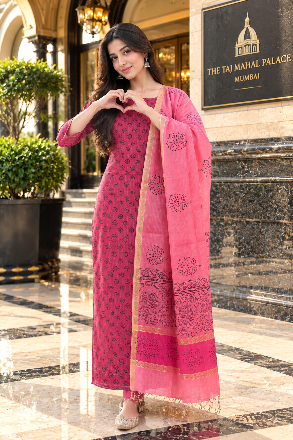 Maheshwari silk dress material
