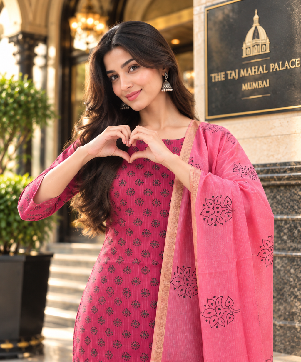 Maheshwari silk dress material