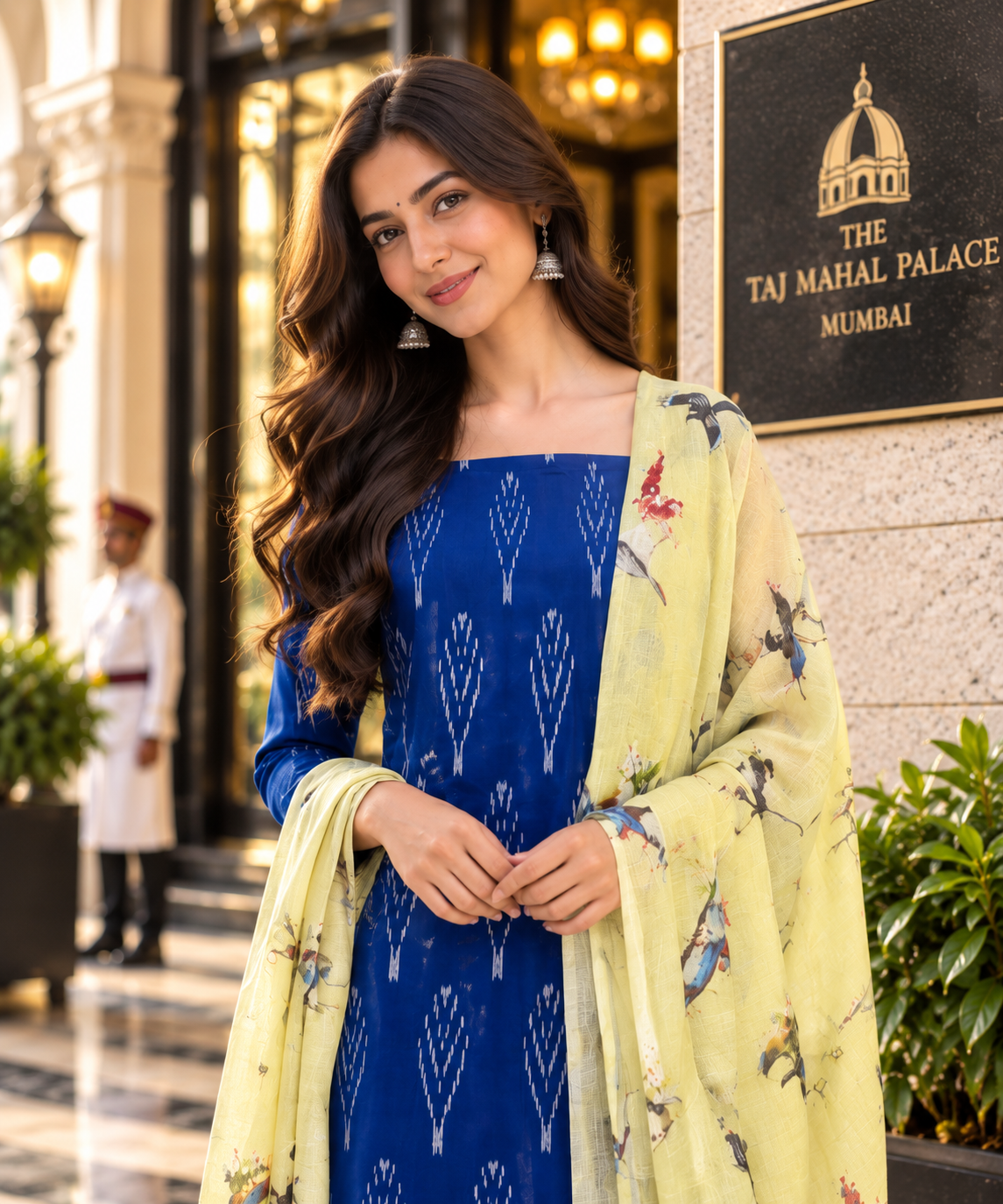 Ikat Cotton Dress Material