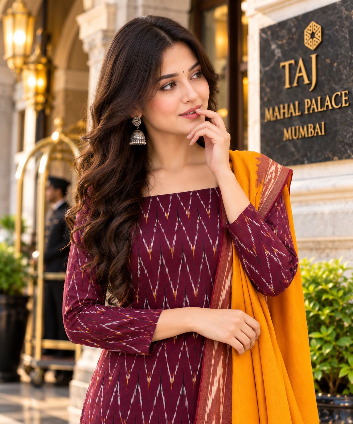 Ikkat Dress Material