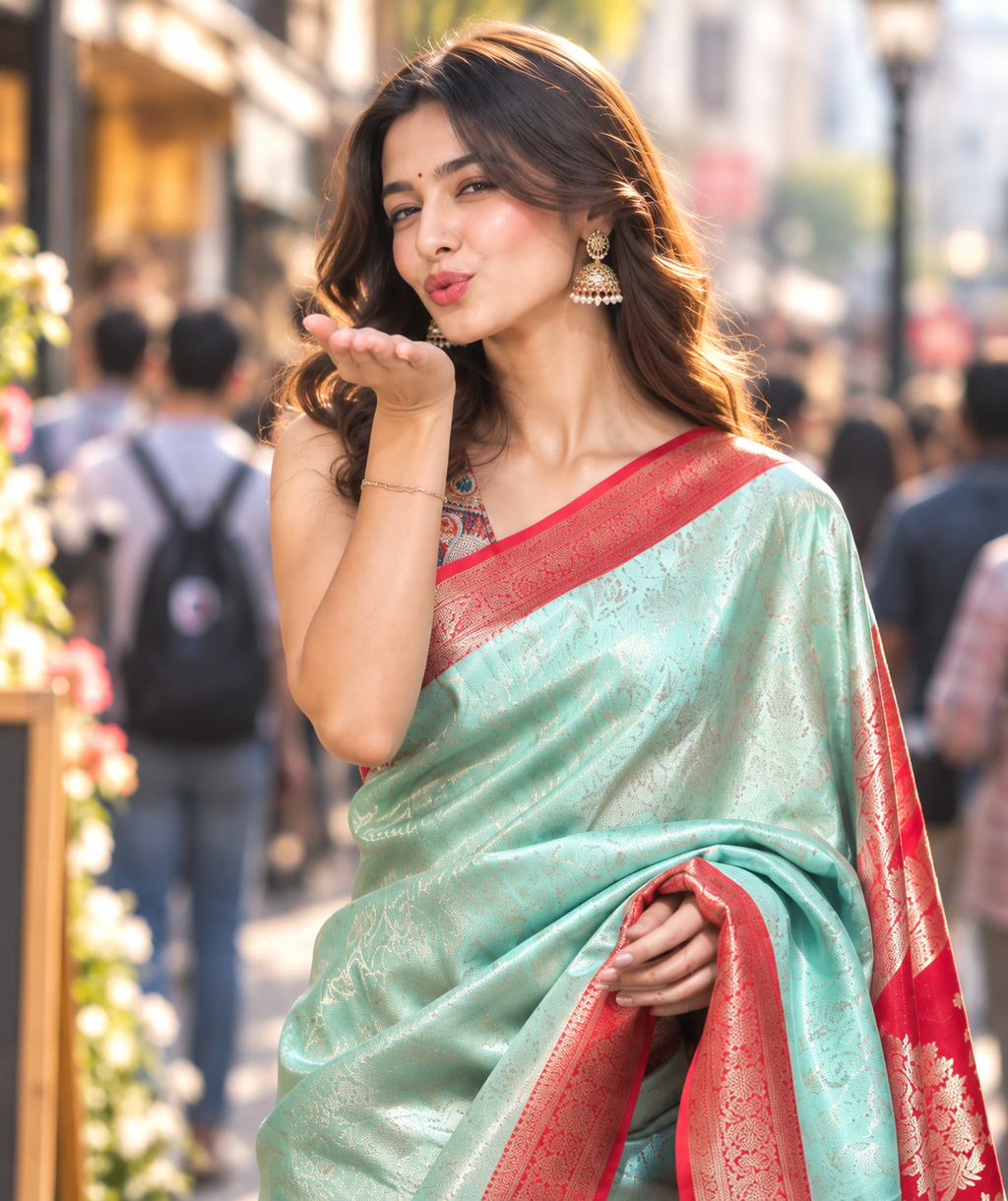 Banarasi Mashru Silk
