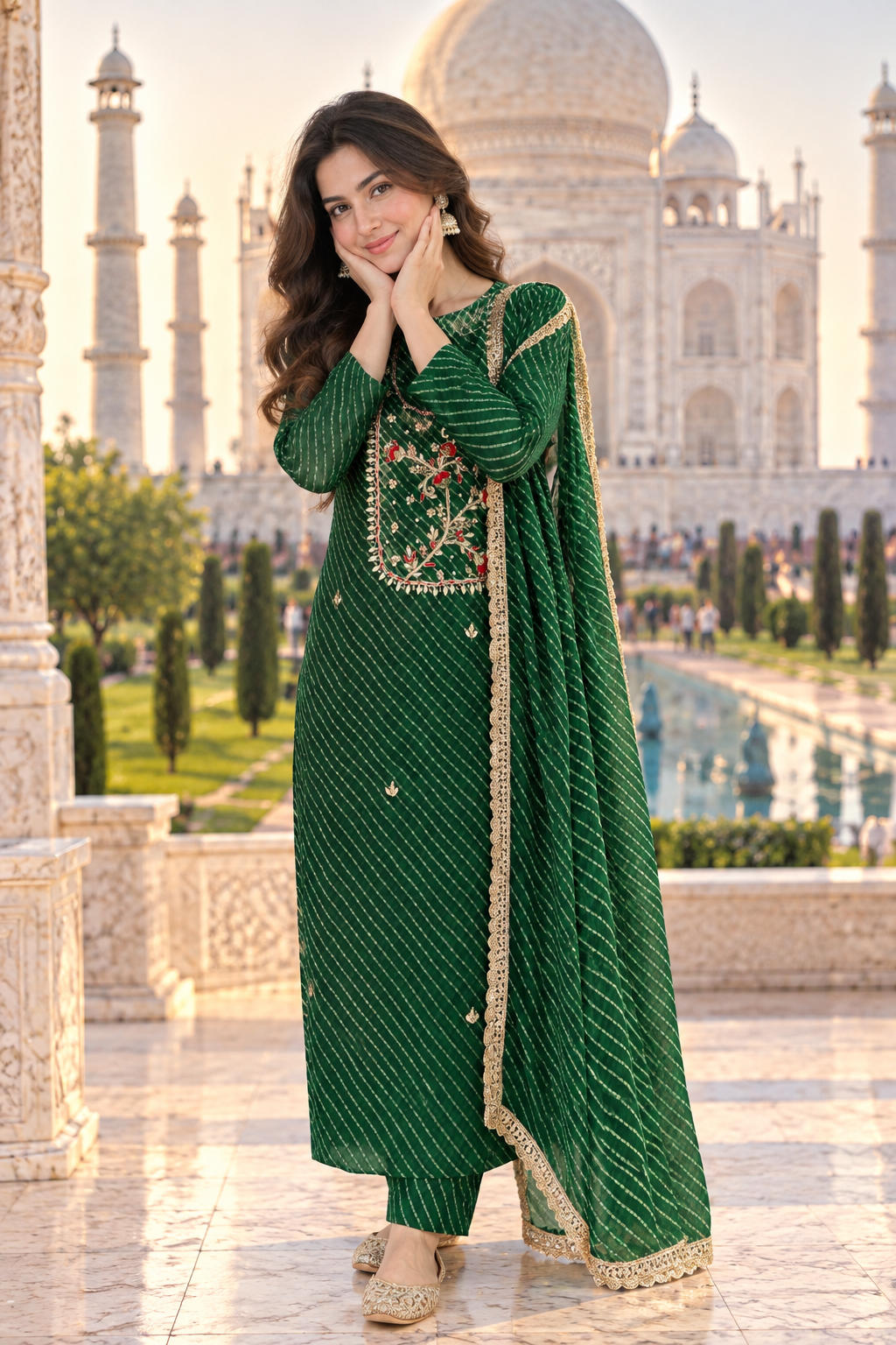 Leheriya Dress Material