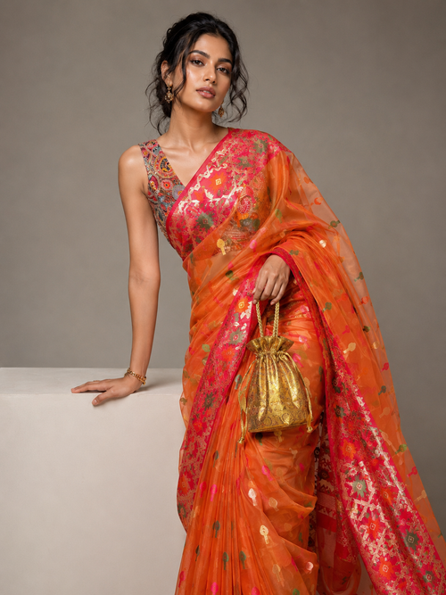 Banarasi tissue silk