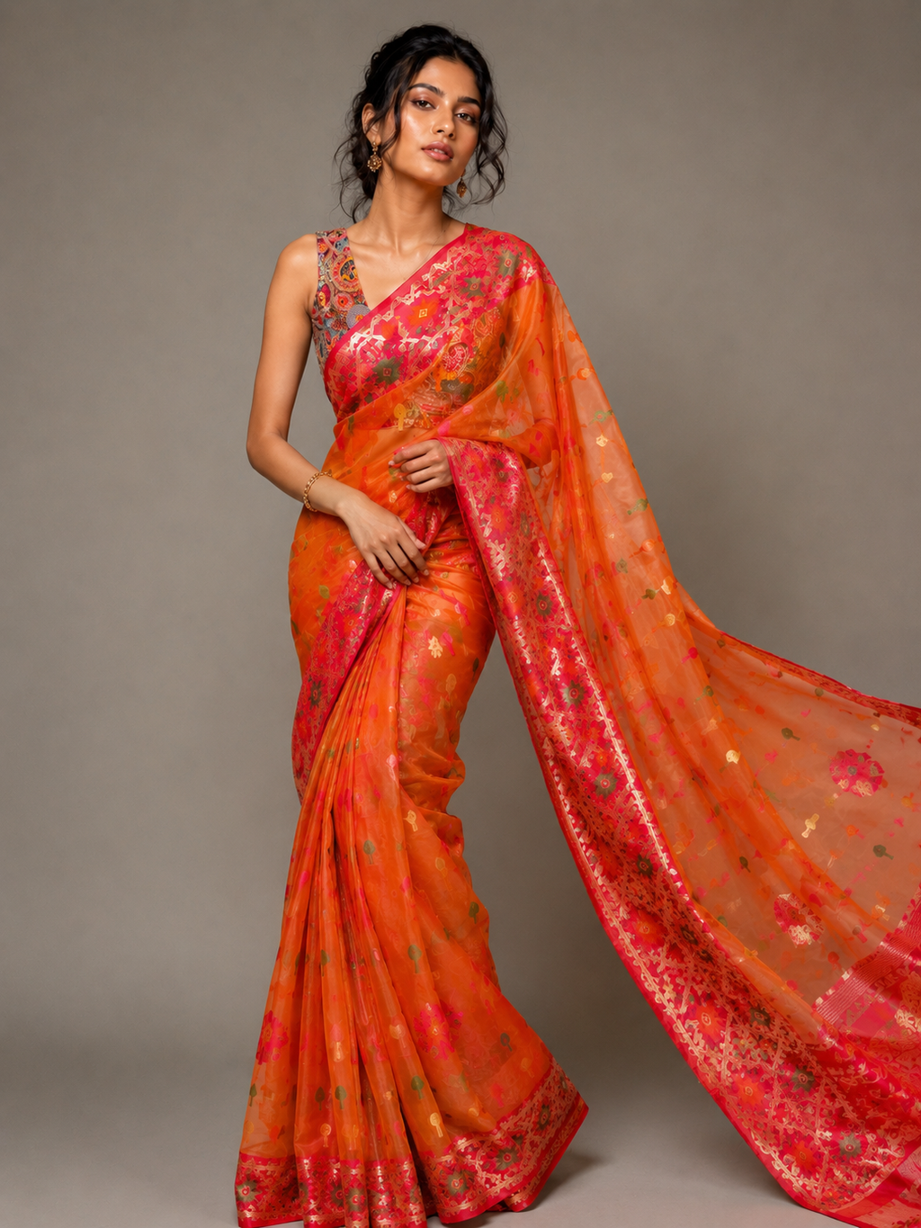 Banarasi tissue silk