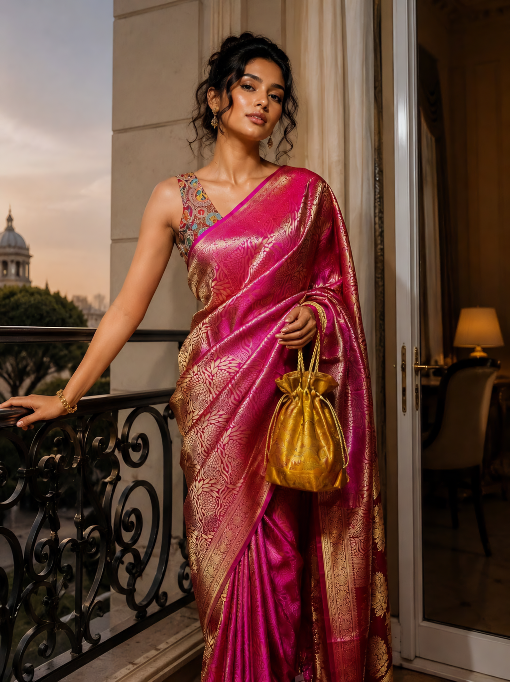 Tanchoi Banarasi silk
