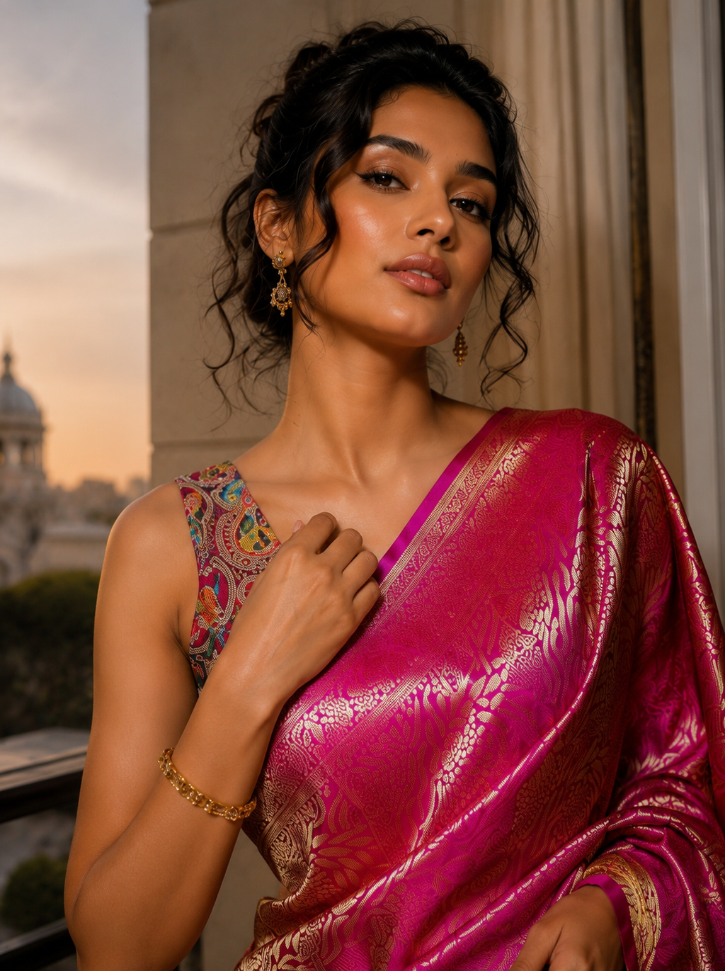 Tanchoi Banarasi silk