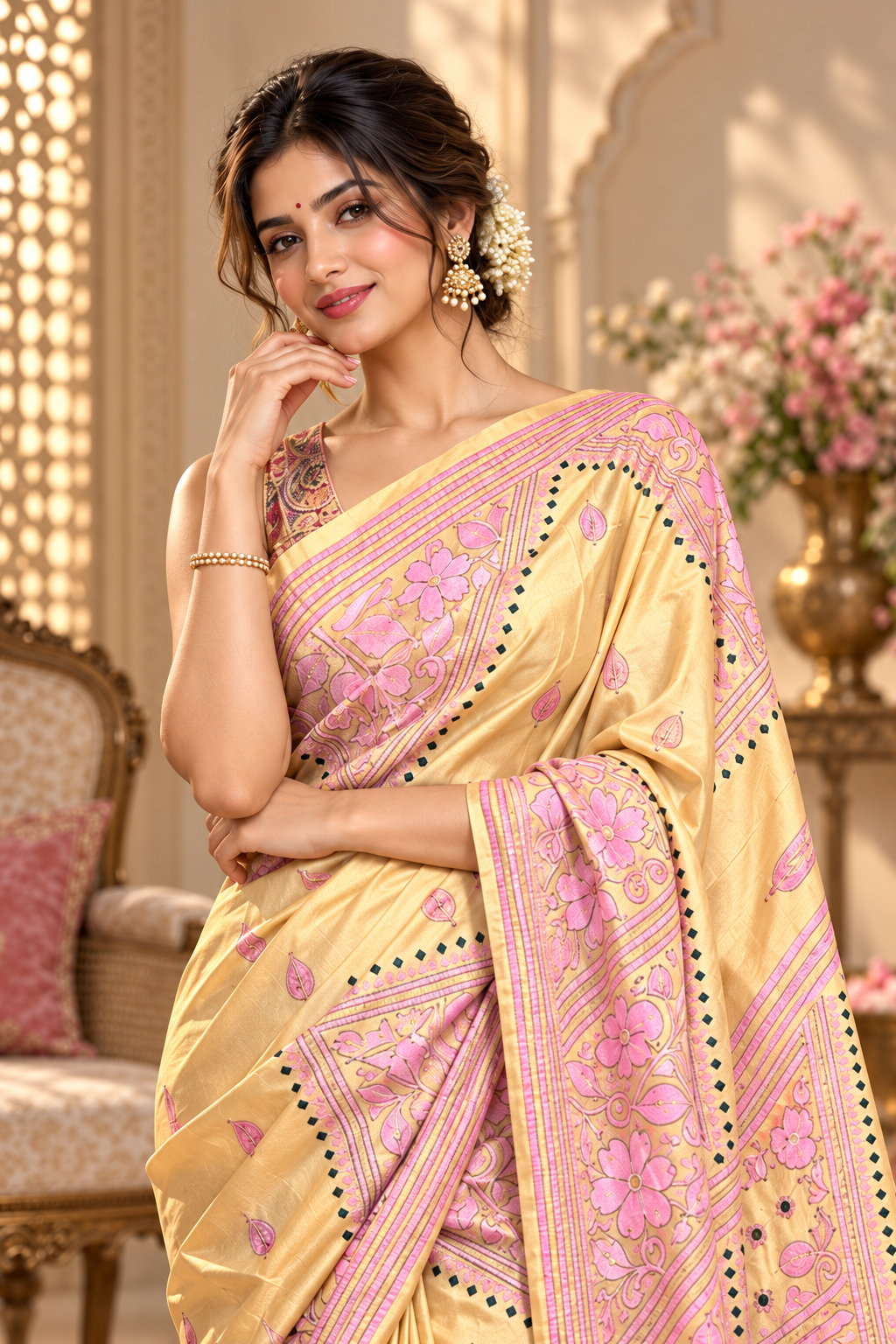Muga Kantha Silk