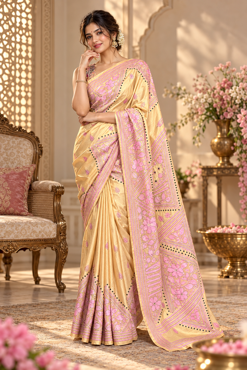 Muga Kantha Silk